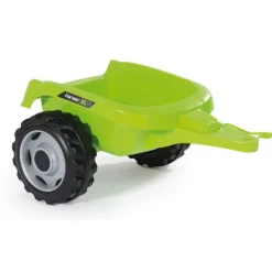 Smoby Tracteur Farmer Xl + Remorque - Capot Ouvrable - Vert- Tracteurs À Pédales