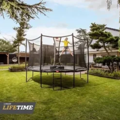 Exit Toys Trampolines|Trampoline Enterre Dynamic 427Cm Avec Dalles