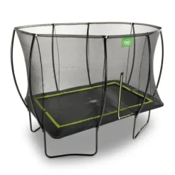 Exit Toys Trampolines|Trampoline Enterre Silhouette 2,44 M Avec Filet Vert