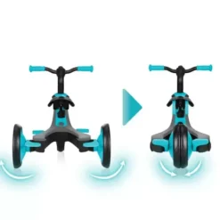 Smoby Tricycles|Tricycle Baby Balade 2 - Tricycle Evolutif Avec Roues Silencieuses - Dispositif Roue Libre - Vert