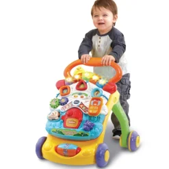 VTech Trotteur Parlant 2 En 1 Orange- Porteurs & Jouets À Bascules