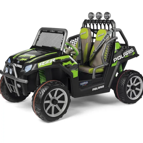 Peg Perego Vehicule Electrique Polaris Ranger Rzr Green 24V- Voitures Électriques
