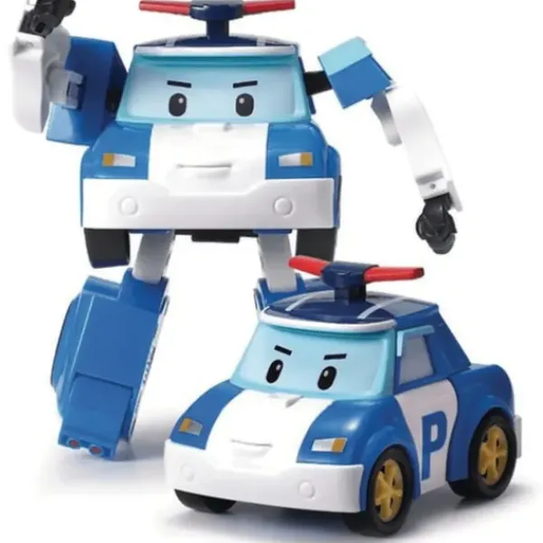 Silverlit Heros & Univers|Voiture Robot Transformable 2 En 1 - Poli - Robocar Poli -Police